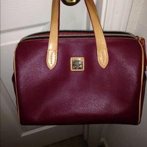 Dooney and Bourke barrel pebble grain satchel.